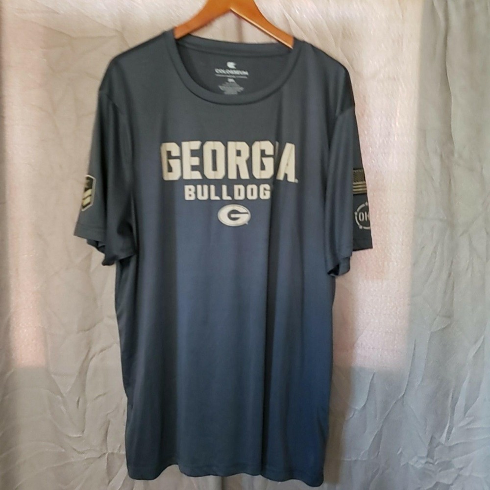 Georgia Bulldogs Shirt Mens 3XL Gray NCAA Football Colosseum OHT Tee T-Shirt